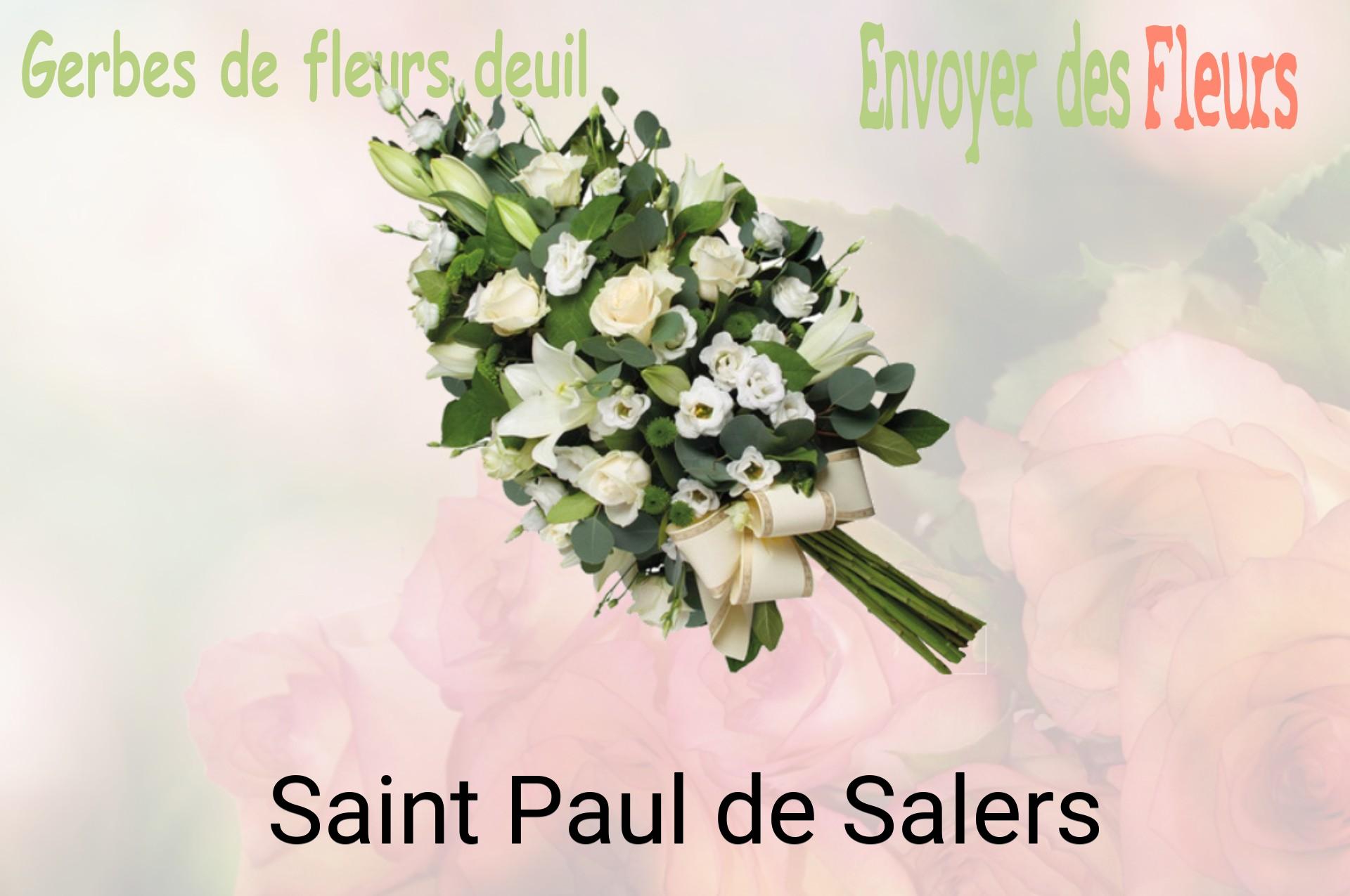 Gerbe de fleurs de deuil livrée à Saint-Paul-de-Salers